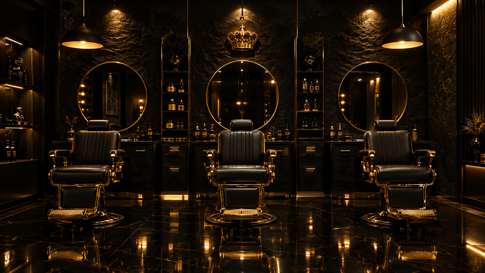 Interior de Barbería Franco